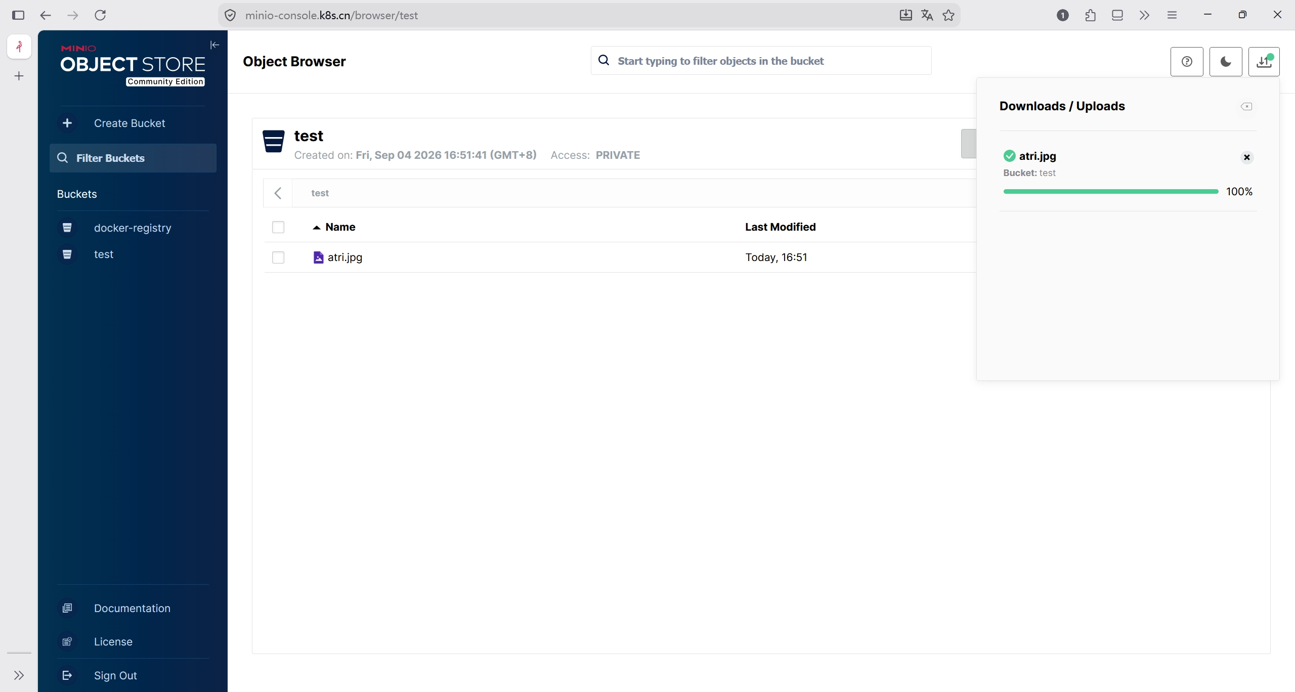 minio-web-console